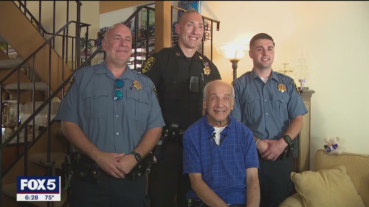 Long Island man, 73, reunites with officer who saved his life after ...