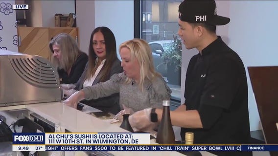 Al Chu teaches Jenn how to make sushi