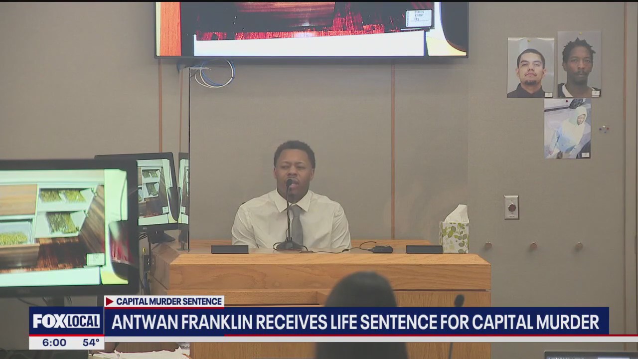 Antwan Franklin gets life sentence for capital murder