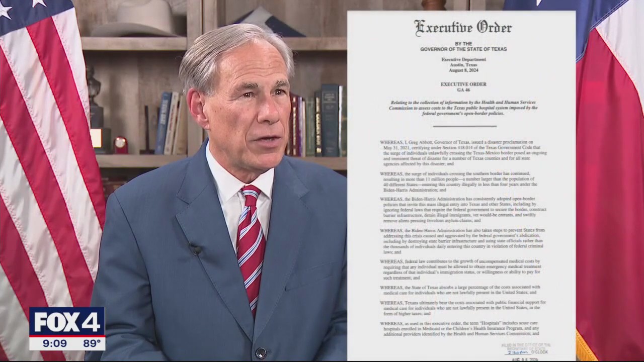 Abbott orders hospitals to give info on migrants