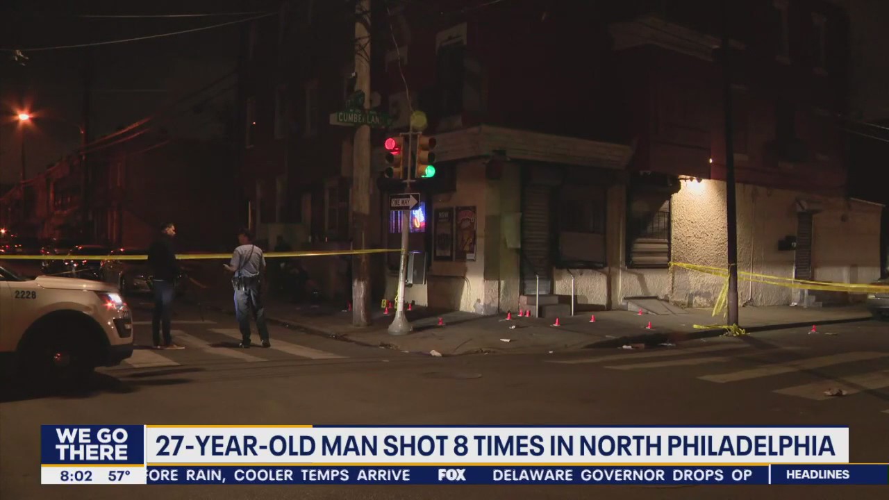 27-year-old man shot 8 times in North Philadelphia | FOX 29 Philadelphia