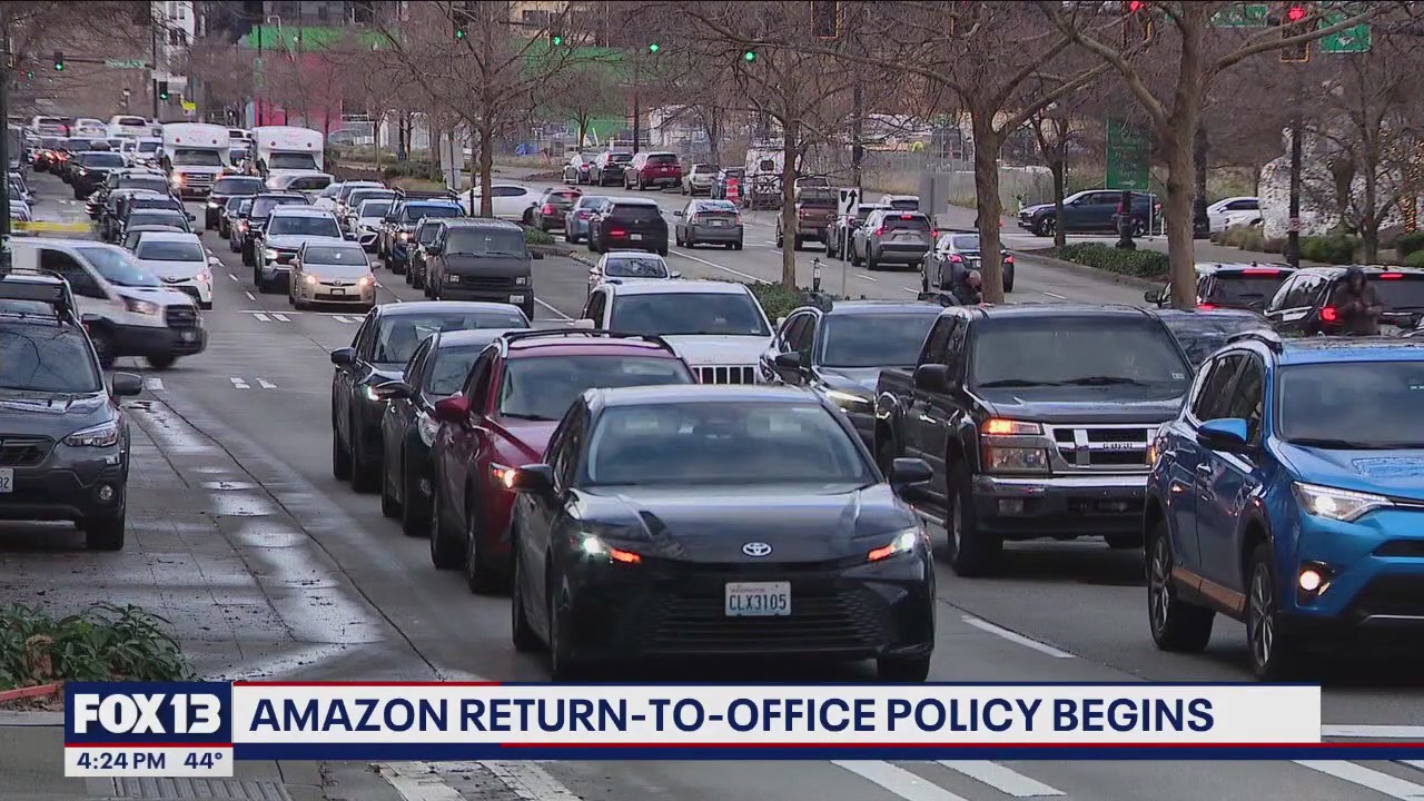 Seattle traffic picks up as Amazon employees return to work
