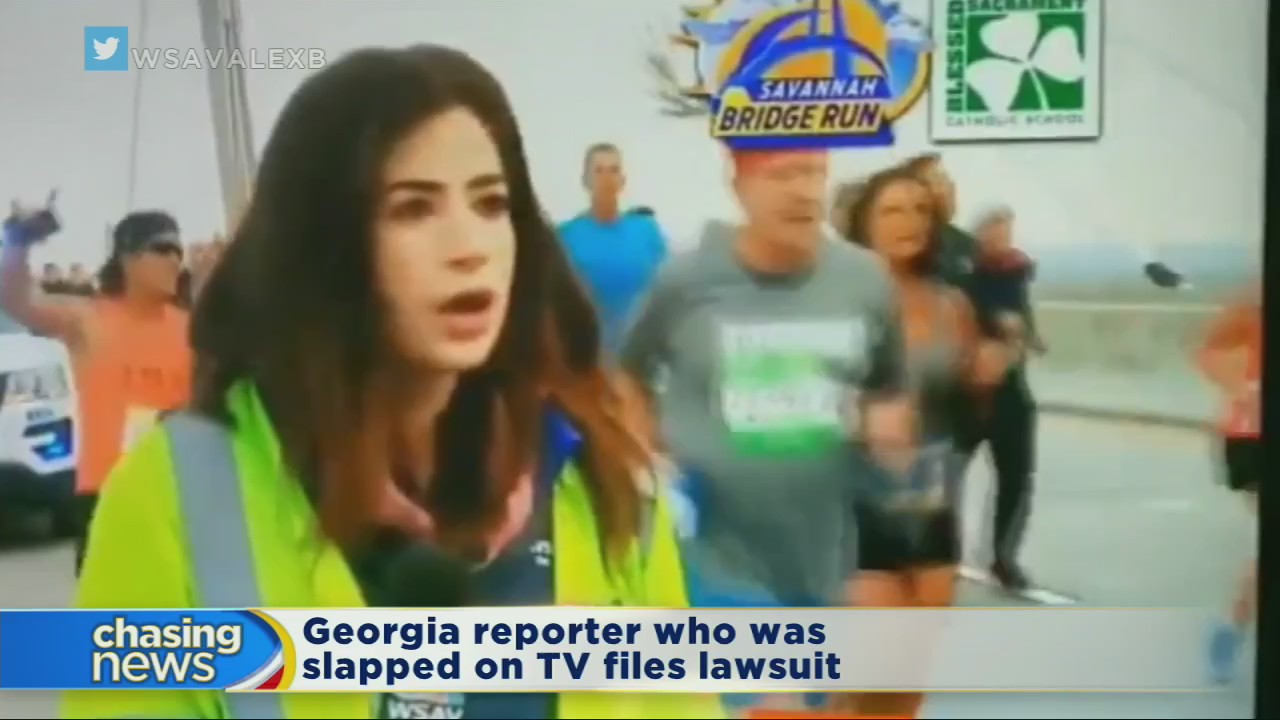 Reporter who was slapped on TV alleges sexual battery