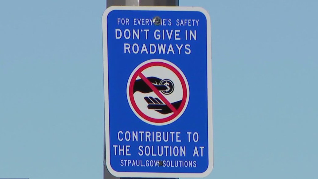 St. Paul urges drivers not to give to panhandlers