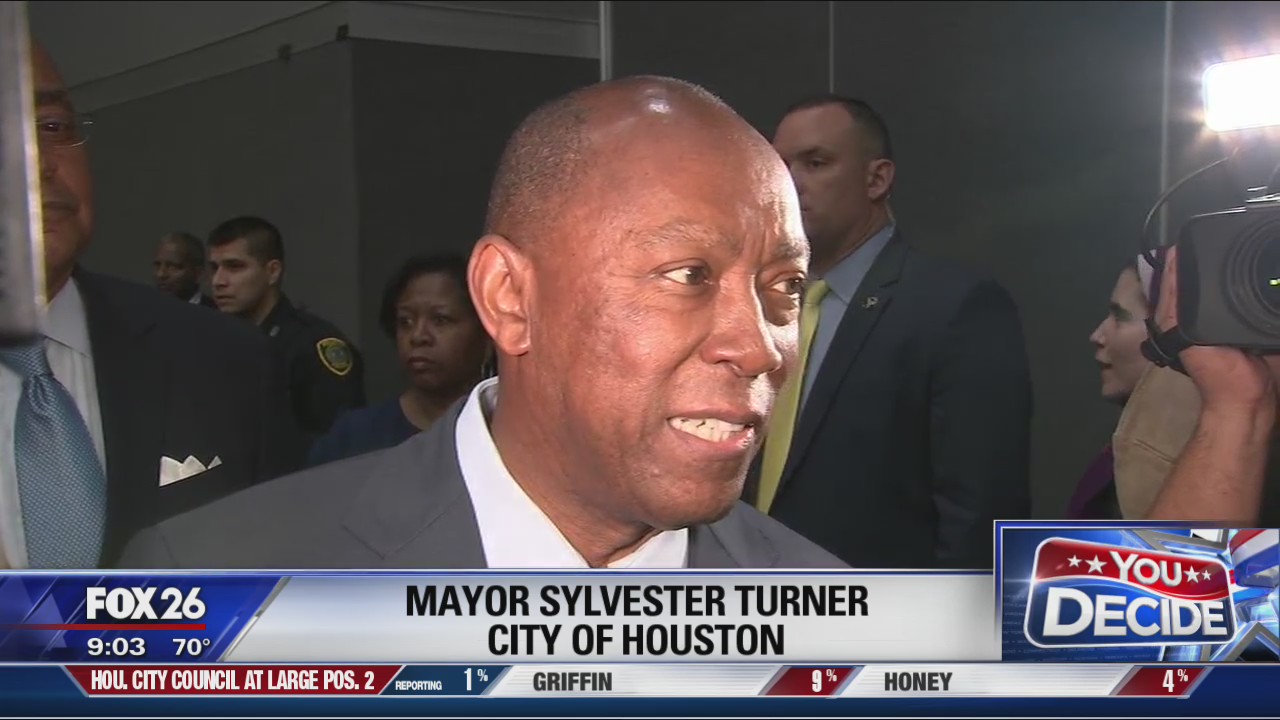 Mayor Turner watch party in downtown Houston