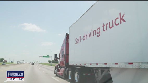 Self-driving trucks now on the roads in DFW