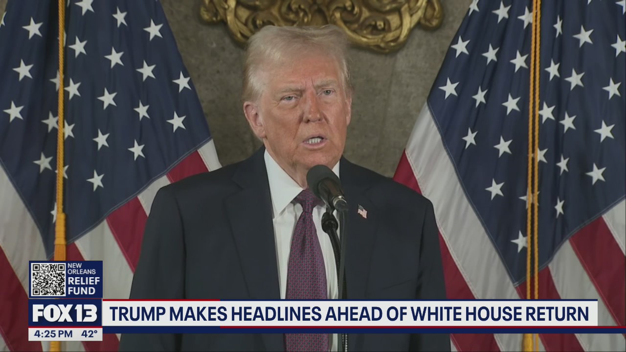 Trump makes headlines ahead of White House return