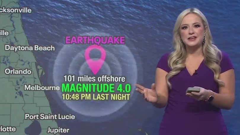 Earthquake reported off Florida coast