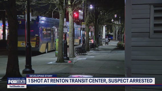 1 shot, 1 arrested in shooting at Renton Transit Center