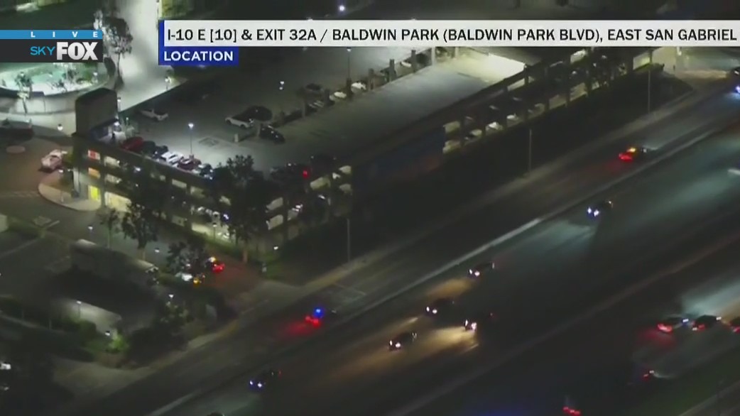 Pursuit suspect evades police by hiding in parking structure