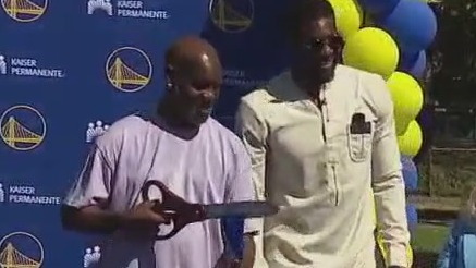 Oakland's Gary Payton Sr. inspires youth at refurbished playground where he once played