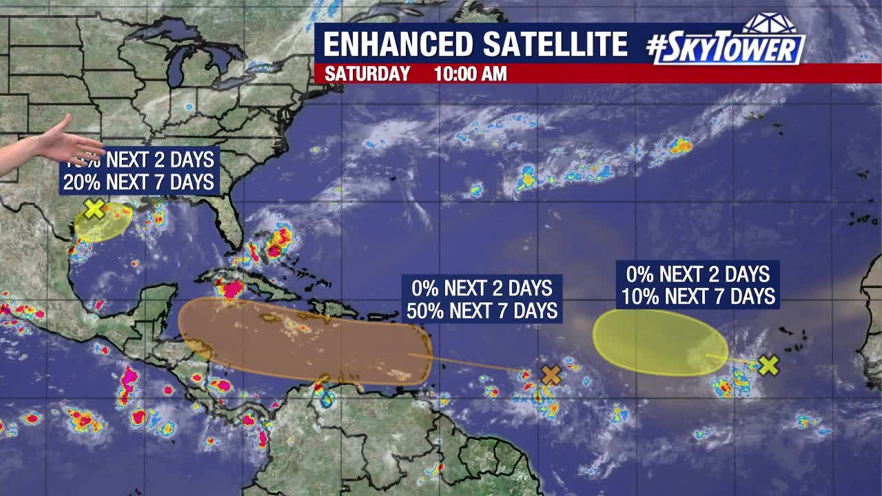 NHC watching three systems with chances of development