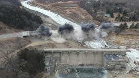 WATCH: Co. Road 9 bridge by Rapidan Dam demolished
