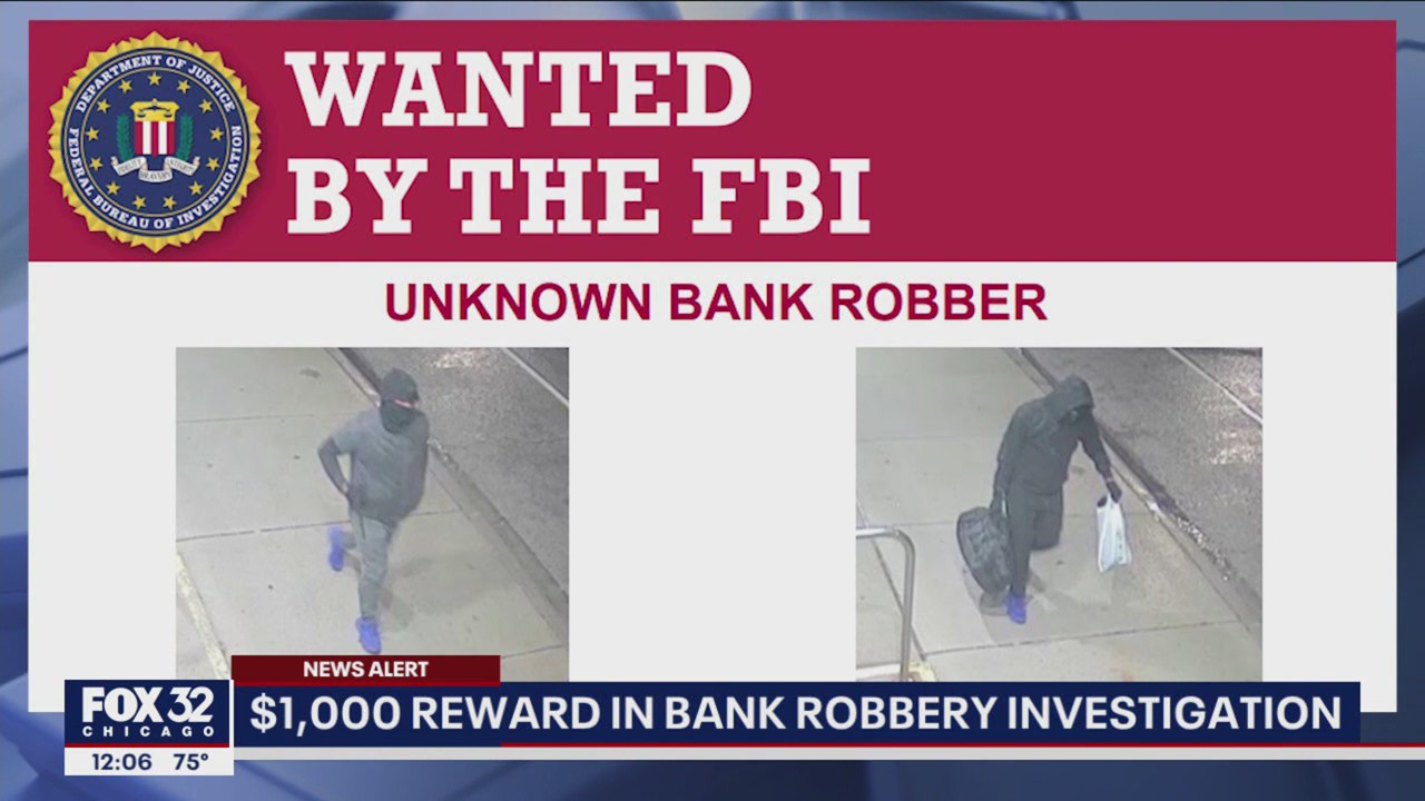 $1K reward offered in Chicago bank robbery investigation