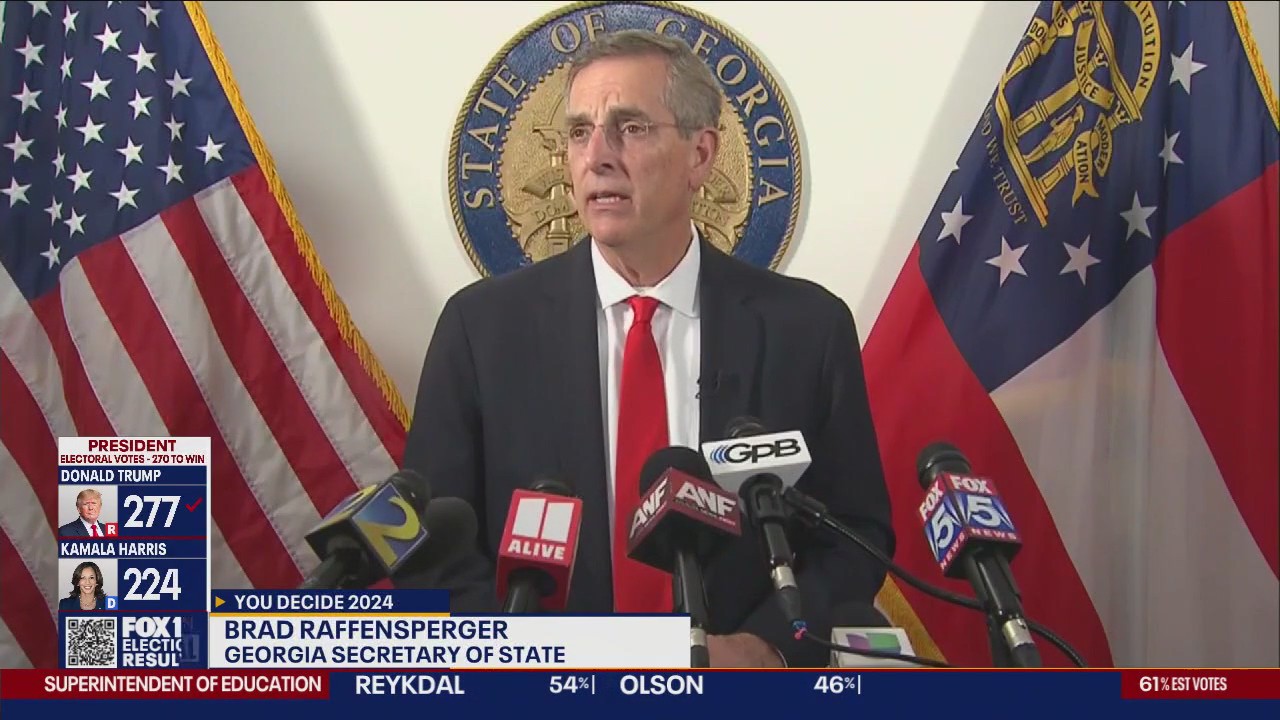 GA secretary of state reports record voter turnout in US election