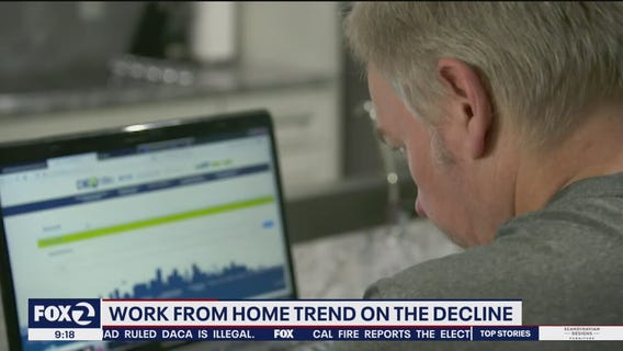 Work from home trend on the decline