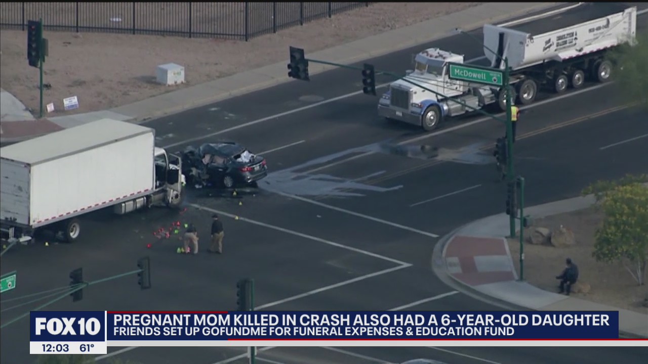 Woman and her unborn baby killed in Phoenix crash, police say | FOX 10 ...