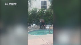 Resident confronts homeless man bathing in jacuzzi on private property
