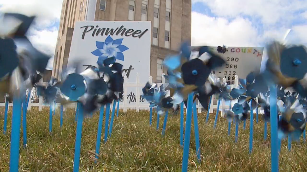 Pinwheel garden honors 131 children abused in Racine County in 2020