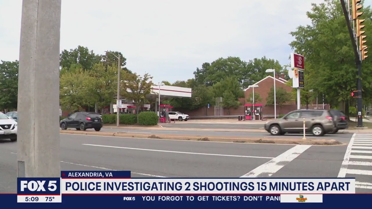 2 hurt in Alexandria shootings reported 15 minutes apart | FOX 5 DC