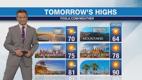 Weather forecast for Sunday, Nov. 5