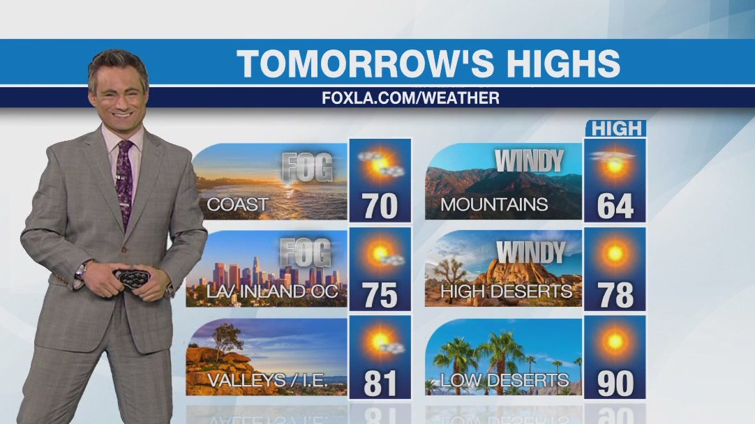 Weather forecast for Sunday, Nov. 5