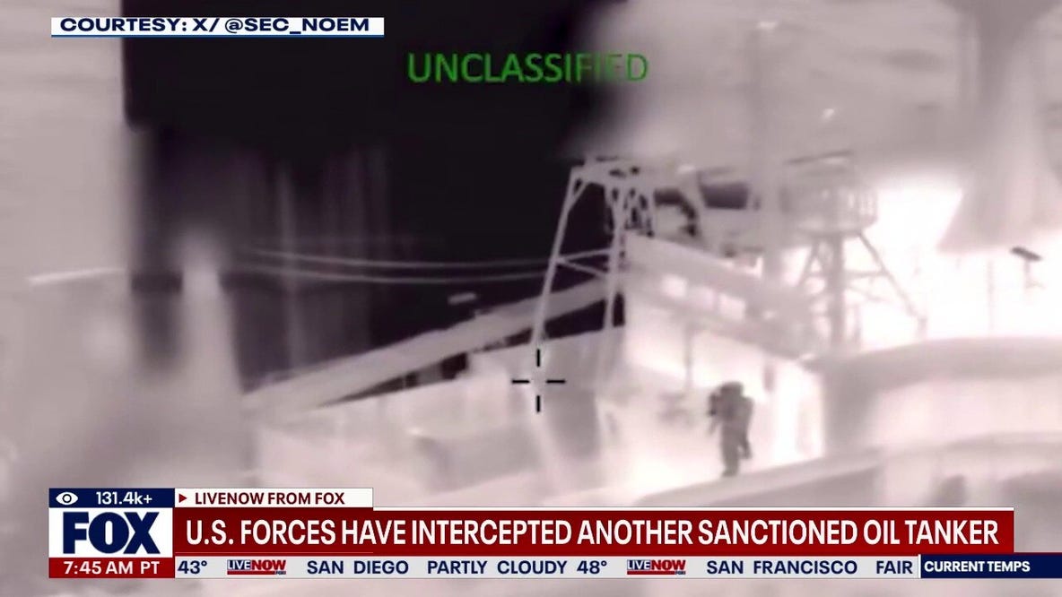 US forces seize oil tanker in the Caribbean Sea in pre-dawn mission