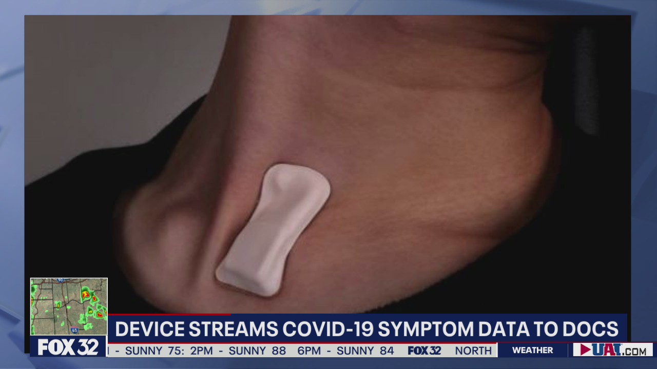Stick-on device relays real-time data about coronavirus symptom to doctors