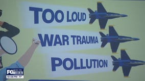 Billboard goes up protesting Blue Angels in Seattle
