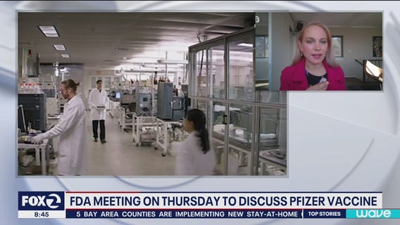 FDA panel meeting on Thursday to discuss Pfizer vaccine