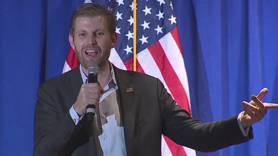 Eric Trump campaigns in Menomonee Falls for President Trump