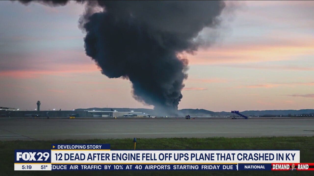 UPS Plane Crash: Death toll rises to 12 in Louisville airplane crash