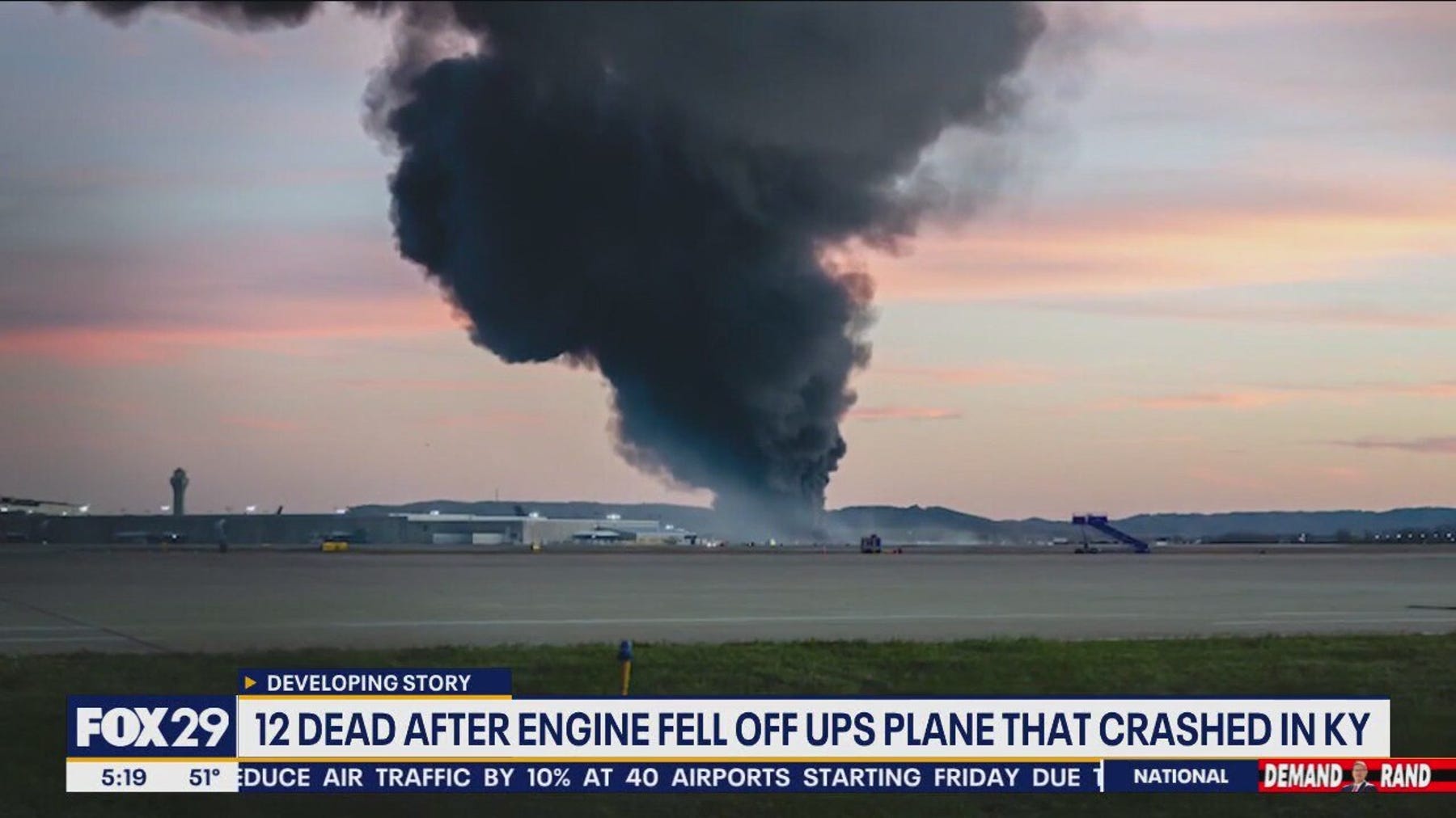 UPS Plane Crash: Death toll rises to 12 in Louisville airplane crash