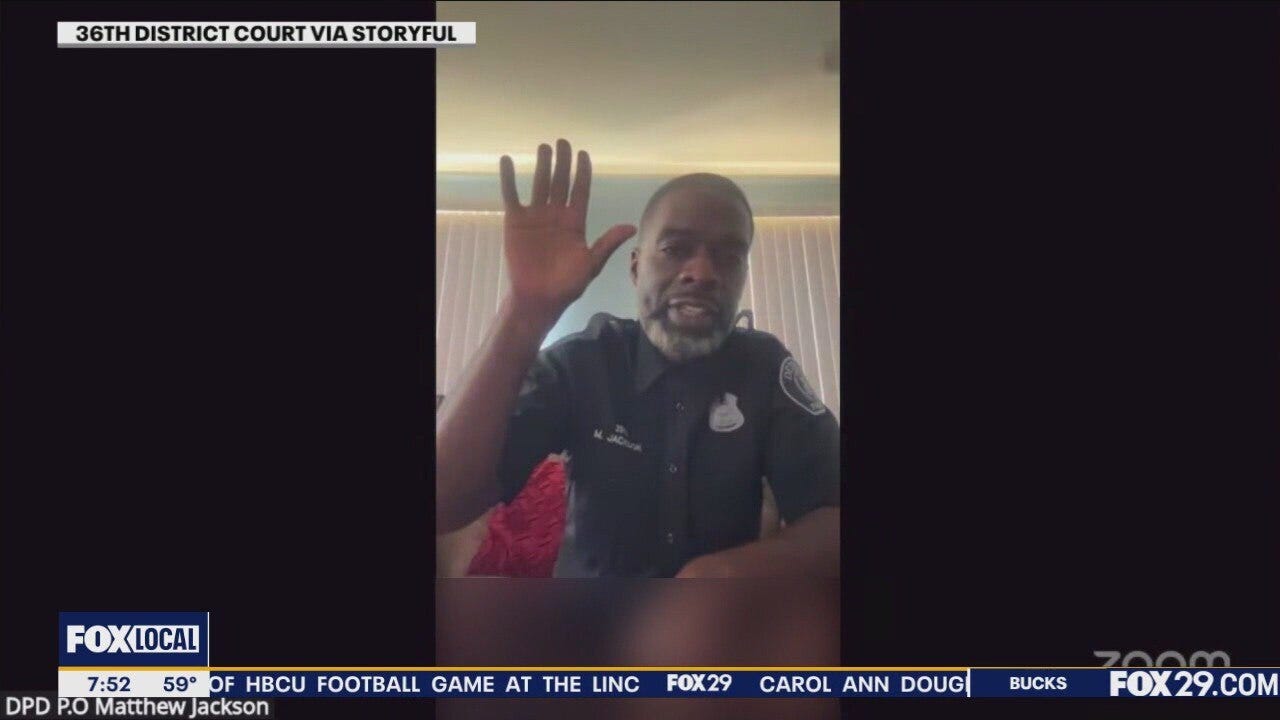 Detroit police officer caught on Zoom court hearing with no pants