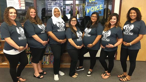 Baby boom: 7 teachers pregnant at same Chandler school