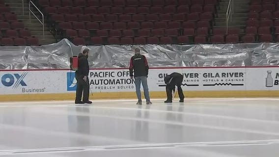 Ice installed at Gila River Arena for upcoming Coyotes' season