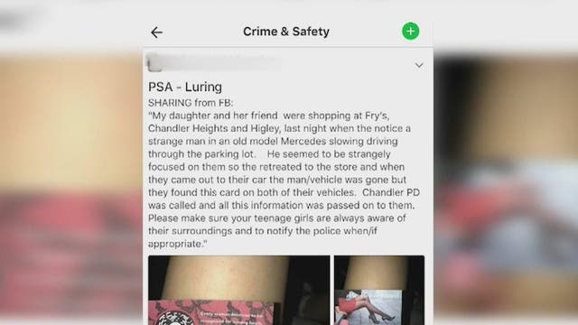 Gilbert Police investigating reports of man possibly trying to lure teenage girls