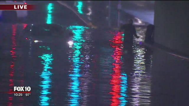 Monsoon returns with a vengeance, bringing rain, lightning, dust and hail to parts of Arizona