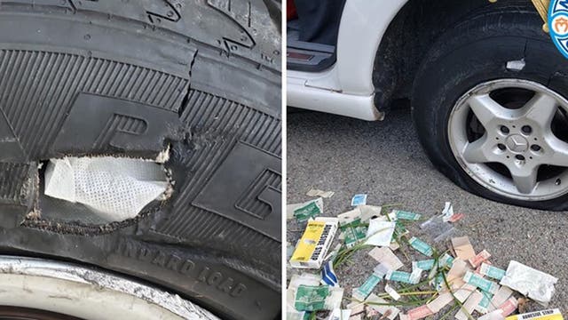 California man arrested after attempting to fix flats using 'gauze and Band-Aids': police