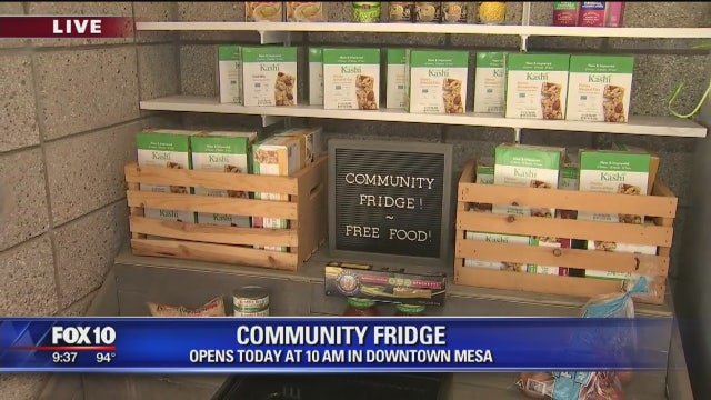Community Fridge opens in downtown Mesa