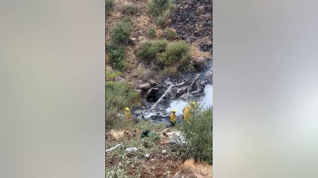 Driver OK after jumping out of RV before plunge into canyon