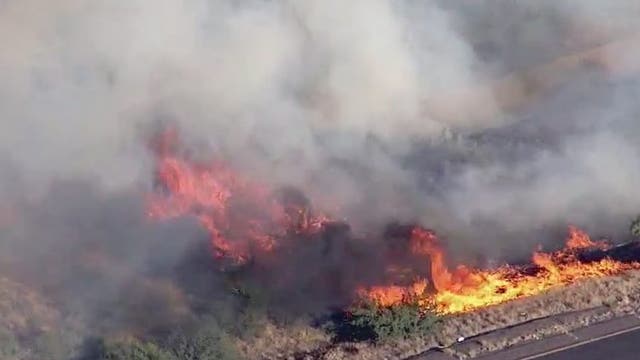 I-17 reopens after brush fire burns 200 acres