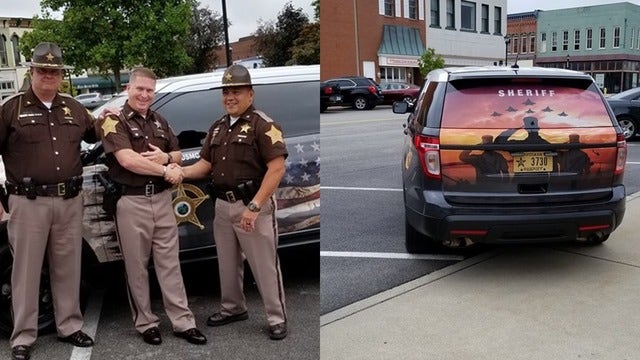 Veteran turned deputy surprised with patrol vehicle honoring his military service