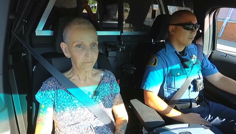 Woman diagnosed with terminal cancer gets to live dream with ride-along with St. Paul police