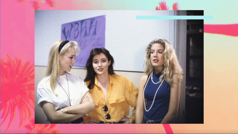Fashion from the 1990s making its way to today’s trends is a centerpiece in the “BH90210” reboot, which premieres Wednesday night.