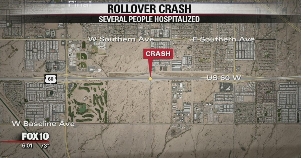 US 60 reopens in Apache Junction following rollover crash | FOX 10 Phoenix
