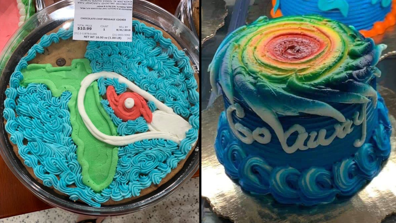 A hurricane is headed to Florida, so a supermarket put its path on a cookie  cake | CNN