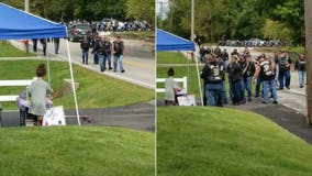 Bikers surprise Indiana girl running lemonade stand after mom assists during motorcycle accident