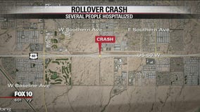 US 60 reopens in Apache Junction following rollover crash