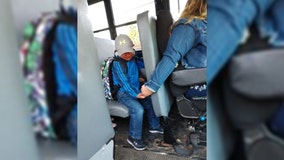 Act of kindness: Wisconsin bus driver holds young boy's hand to comfort him on first day of school